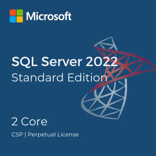 Microsoft SQL Server 2022 Standard Core 2 Core License Pack (Perpetual)