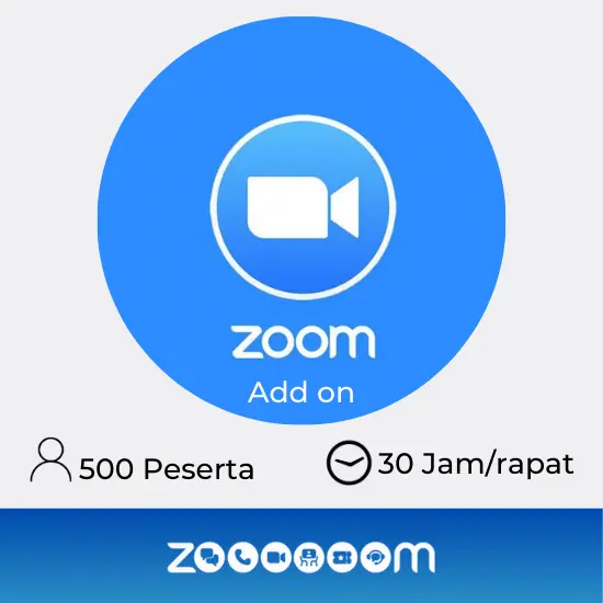 Zoom Pro Add On 500 Perseta for 1 Host (Yearly)