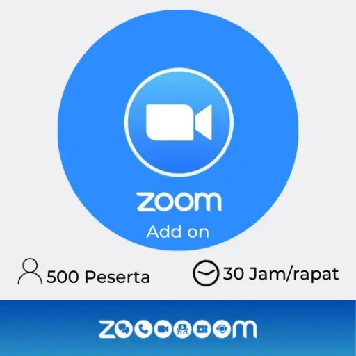 [A-OTR-ZOOMADDON-500P] Zoom Pro Add On 500 Perseta for 1 Host (Yearly)