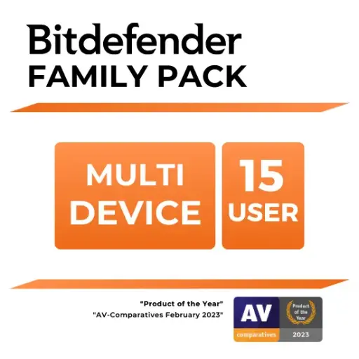 [A-OTR-BITFPAC1Y15D] Bitdefender Family Pack (15 Device) (Yearly)